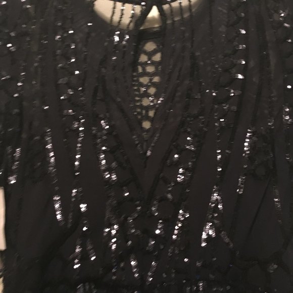 R&M Richards Sequin Godet Mother of the Bride Gown - Picture 4 of 13